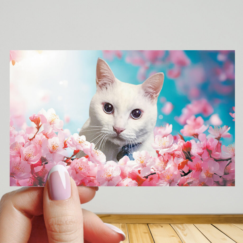 vol.08 うちの子名刺『両面版』 桜